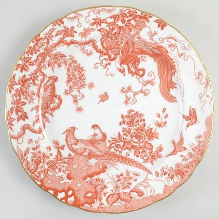 Red Aves (Older, Discontinued 1997) 14" Chop Plate (Round Platter)