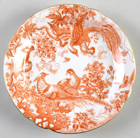 Red Aves (Older, Discontinued 1997) Saucer for Footed Cream Soup Bowl