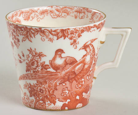 Red Aves (Older, Discontinued 1997) Saucer for Flat Demitasse Cup