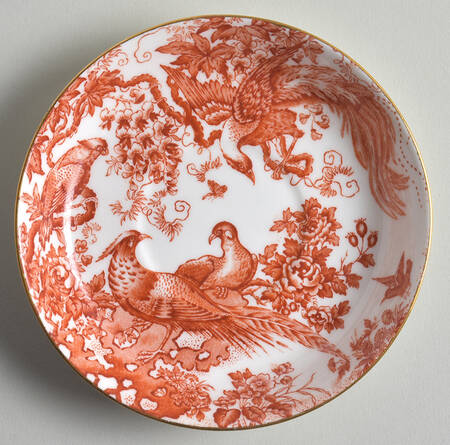 Red Aves (Older, Discontinued 1997) Flat Demitasse Cup
