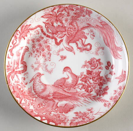 Red Aves (Older, Discontinued 1997) Saucer for Breakfast Cup