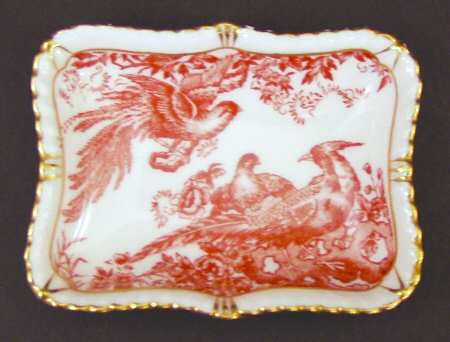 Red Aves (Older, Discontinued 1997) Gadroon Tray