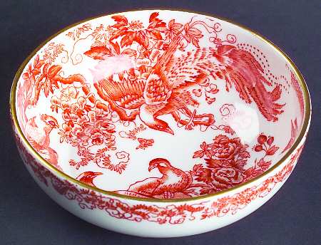 Red Aves (Older, Discontinued 1997) Bowl for Tea Strainer