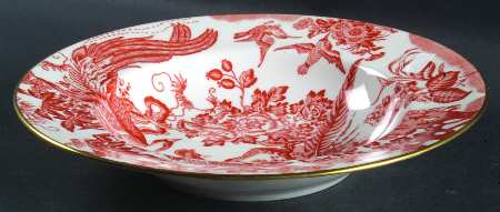 Red Aves (Older, Discontinued 1997) Rim Soup Bowl