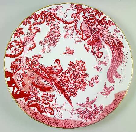 Red Aves (Older, Discontinued 1997) 11" Chop Plate (Round Platter)