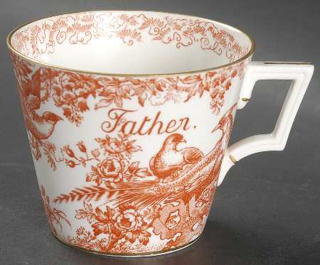 Red Aves (Older, Discontinued 1997) Breakfast Cup
