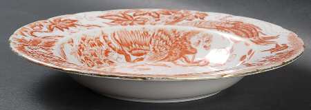 Red Aves (Older, Discontinued 1997) Rim Soup Bowl