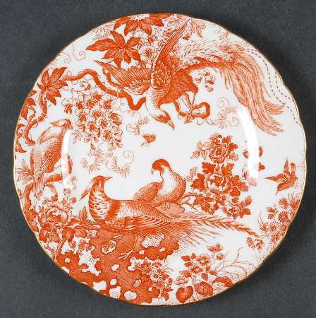 Red Aves (Older, Discontinued 1997) Small Bread & Butter Plate