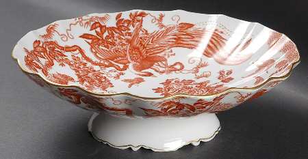 Red Aves (Older, Discontinued 1997) Marquise Bowl