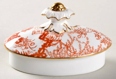 Red Mikado Lid for Teapot