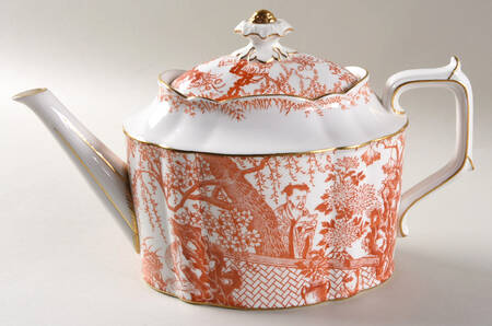 Red Mikado Teapot & Lid
