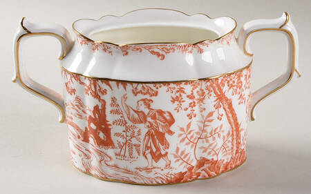 Red Mikado Sugar Bowl No Lid