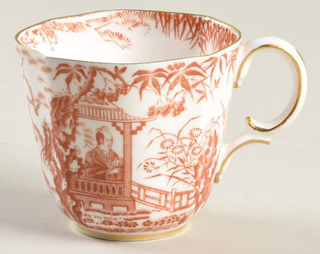 Red Mikado Flat Demitasse Cup