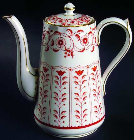 Rougemont (Boston Shape, Swirl) Coffee Pot & Lid