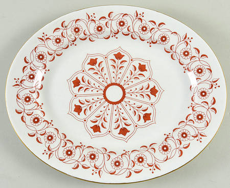 Rougemont (Duesbury Shape, Smooth) 13" Oval Serving Platter