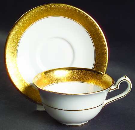St. George Flat Cup & Saucer Set