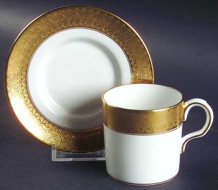 St. George Flat Demitasse Cup & Saucer Set