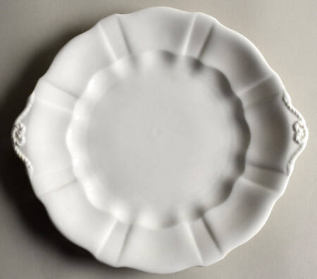 Surrey White Handled Cake Plate