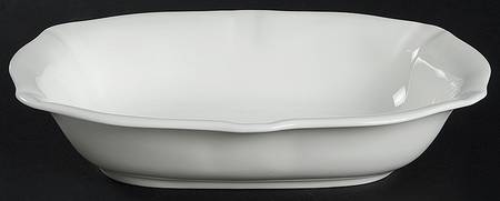 Surrey White 9" Oval Vegetable Bowl