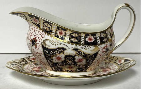 Traditional Imari Gravy Boat & Underplate/Relish