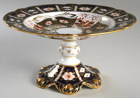 Traditional Imari Round Compote (Height X Width)
