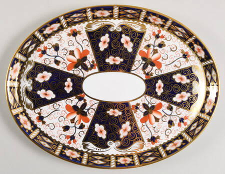 Traditional Imari 12" Oval Tray
