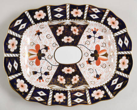 Traditional Imari 13" Oval Serving Platter