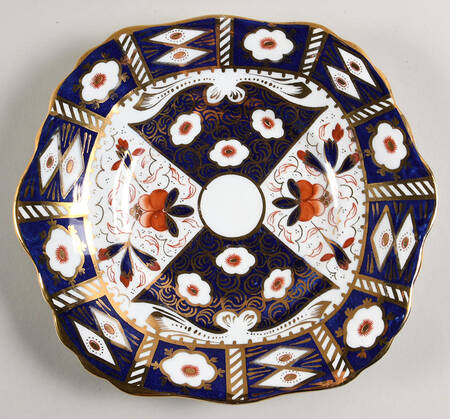 Traditional Imari Square Handled Cake Plate
