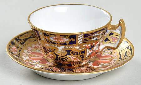 Traditional Imari Miniature Cup and Saucer Set