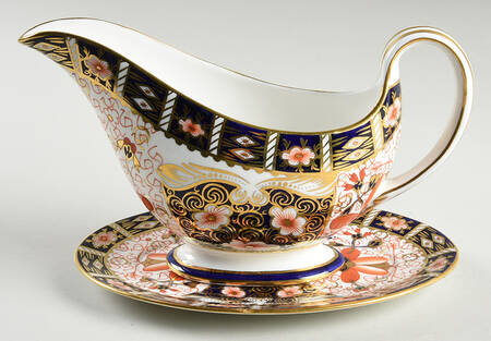 Traditional Imari Gravy Boat & Underplate/Relish