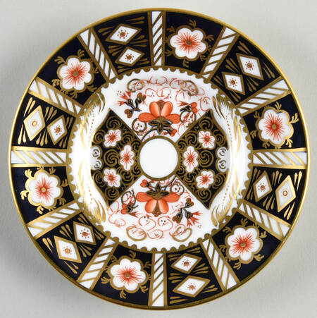 Traditional Imari Saucer for Flat Demitasse Cup