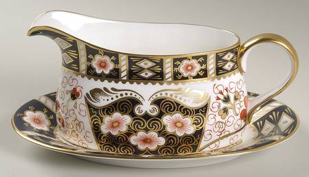 Traditional Imari Gravy Boat & Underplate/Relish