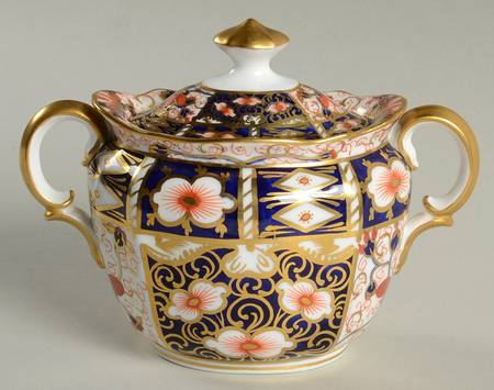 Traditional Imari Sugar Bowl & Lid