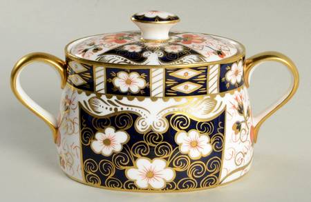 Traditional Imari Sugar Bowl & Lid