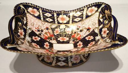Traditional Imari Square Basket 1919