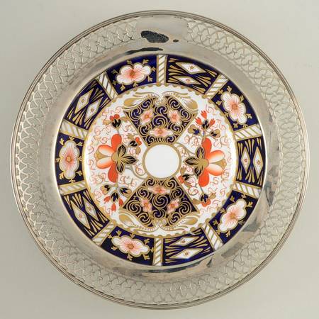 Traditional Imari Sterling Rim Bread & Butter Plate