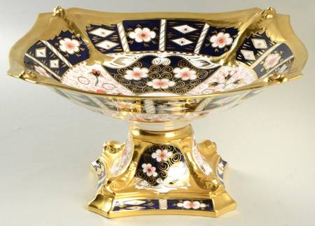 Traditional Imari Large Footed Dolphin Bowl