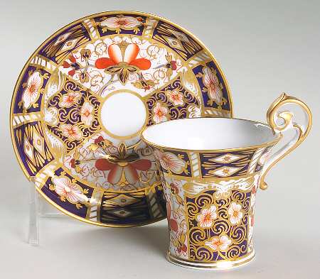 Traditional Imari Flat Demitasse Cup & Saucer Set