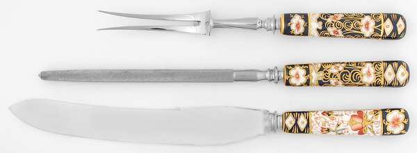 Traditional Imari Three Piece Carving Set