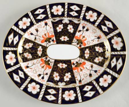 Traditional Imari 12" Oval Serving Platter