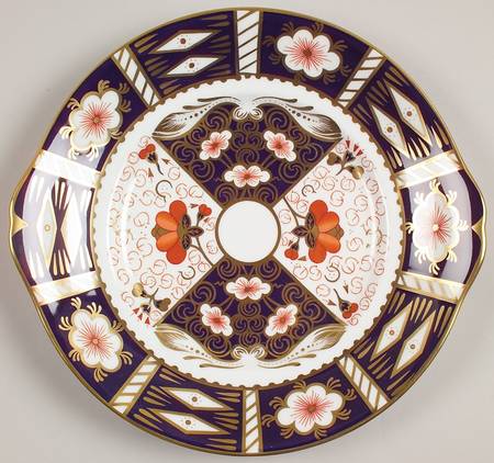 Traditional Imari Handled Cake/Pastry Plate