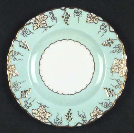 Vine Aqua (Cream Leaves) Bread & Butter Plate