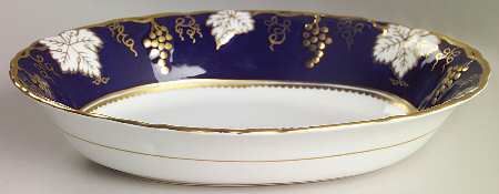 Vine Cobalt Blue 10" Oval Vegetable Bowl