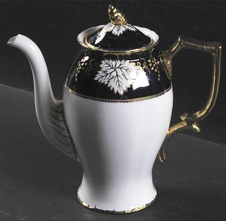Vine Cobalt Blue Coffee Pot & Lid