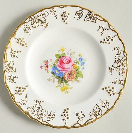 Vine Garnett Center Bread & Butter Plate