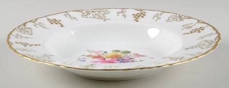 Vine (Posie Center) Rim Soup Bowl