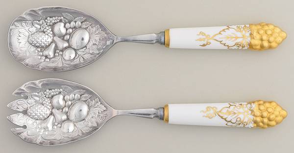 Vine Gold (2 Piece) Salad Set with Stainless Bowl