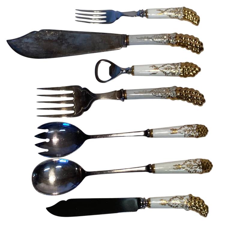 Vine Gold Individual Cheese Knife with Stainless Blade