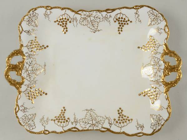 Vine Gold Rectangular Tray 11"
