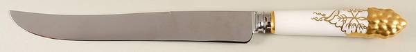 Vine Gold Cake Knife/Server with Stainless Blade